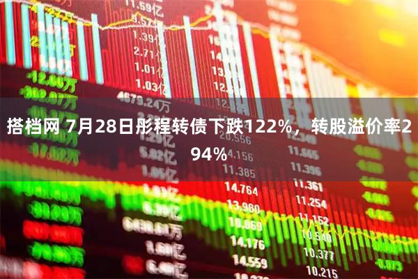 搭档网 7月28日彤程转债下跌122%，转股溢价率294%